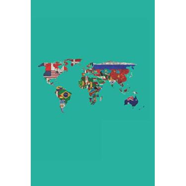 Imagem de Reisetagebuch, Travelbook A5, türkis: 120 Seiten, 6x9 Inc., Tagebuch, Reise, Travel, Welt, Weltkarte, Wanderlust, Weltenbummler, Abenteuer, ... Ideenbuch, Schreibheft, Traveltagebch