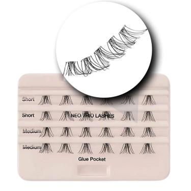 Imagem de Cílios Individuais Kiss New York The New Natural Trio Com 24 Tufos NNT01B