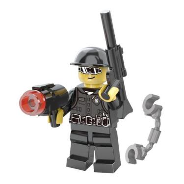 Imagem de Montando Mini Aventura - Lego de varias profissões - Royal Toys, Polic