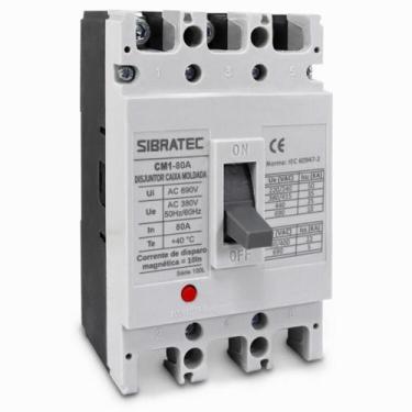 Imagem de Disjuntor Trifásico  Caixa Moldada CM1 - SIBRATEC