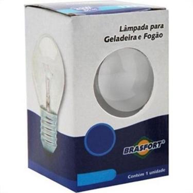 Imagem de Lampada Para Geladeira/Fogao/Lustre Brasfort 25Wx127V. Leitosa - Kit C