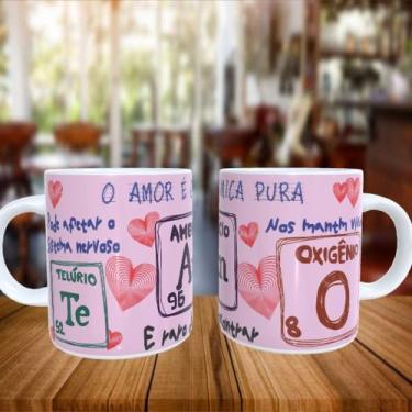 Imagem de Caneca Personalizada O AMOR É QUÍMICA PURA - PrintPaint