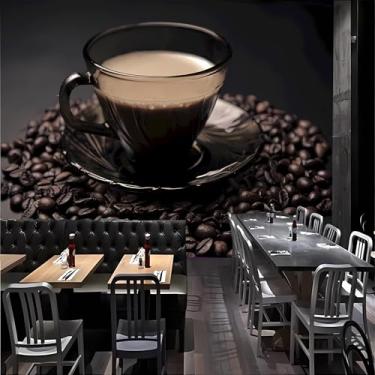 Imagem de Lcythiazole Mural de tamanho personalizável - murais de parede de café, parede de pôster de café, fotografia de foto de café HD, descasque e cole, para supermercados e lojas