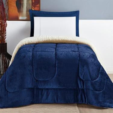 Imagem de Coberdrom Solteiro Edredom Sherpa Pele De Carneiro Everest - Bia Enxov