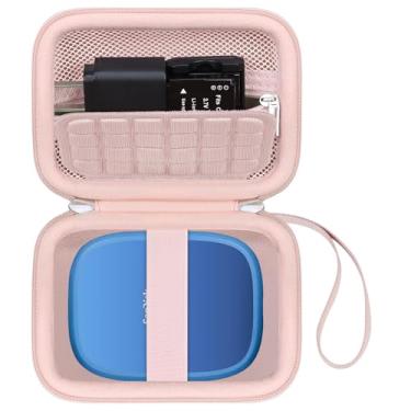 Imagem de Canboc Capa de transporte para SanDisk Creator Phone SSD 1TB 2TB Unidade externa de estado sólido, cabo de bolso de malha com zíper, rosa (apenas capa)