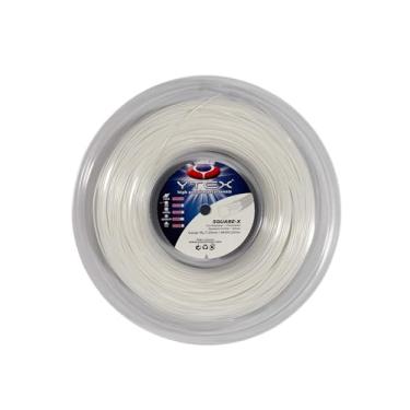 Imagem de YTEX Square-X carretel de corda de raquete de tênis branco (calibre 16L, 1,25 mm)