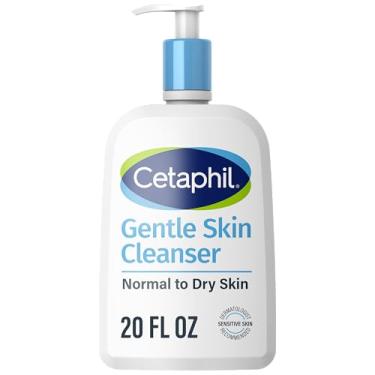 Imagem de Cetaphil Face Wash, Hydrating Gentle Skin Cleanser for Dry to Normal Sensitive Skin, NEW 20oz, Fragrance Free, Soap Free and Non-Foaming