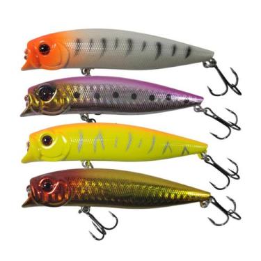 Imagem de Kit Isca Artificial Estilo Brava 9cm 11g Meia Água P/ Peixes Predadore