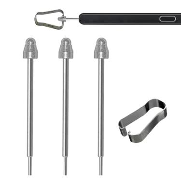 Imagem de 3 pontas de metal Z Fold S Pen de substituição para Samsung Galaxy Z Fold 6/5/4/3 pontas de caneta Stylus, pontas de metal de substituição compatíveis com Samsung Z Fold 6/5/4/3 S pontas de caneta com
