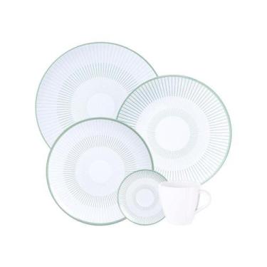 Imagem de Aparelho De Jantar Tramontina Lineare Em Porcelana Decorada 20 Peças