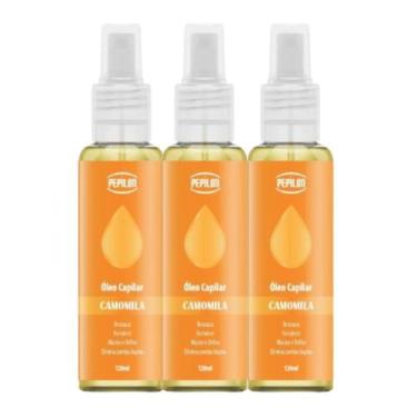 Imagem de Kit 3 Óleo De Camomila Iluminador Capilar 120Ml - Pepilon