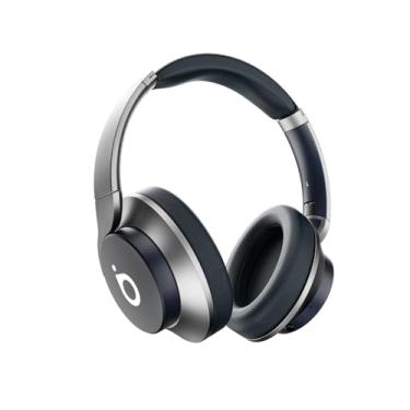 Imagem de Headphone de Ouvido Bluetooth 5.4 com Dobrável, Basike Fone de Ouvido ENC Redução de Ruído, Som Imersivo 40mm 30 Horas Reprodução da Bateria, Microfone Embutido, para Trabalho/Estudo/e Viagem(Azul)