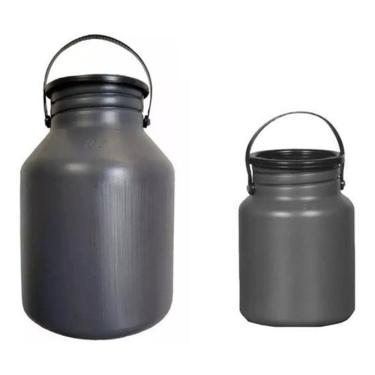 Imagem de 2 Vasilhames Leite Bombona Plástico 5 E 10 Litros Injesul