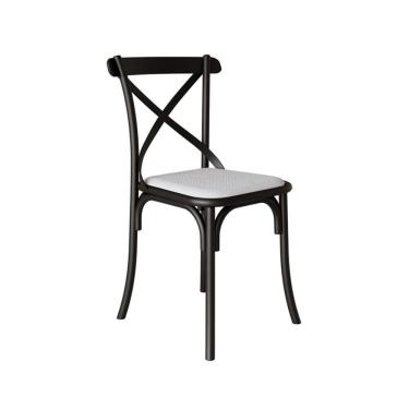 Imagem de Cadeira de Cozinha Katrina Preta e Branco