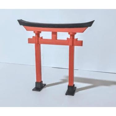 Imagem de 1 TORII MINIATURA portal japones para terrário decoração maquete BONSAI