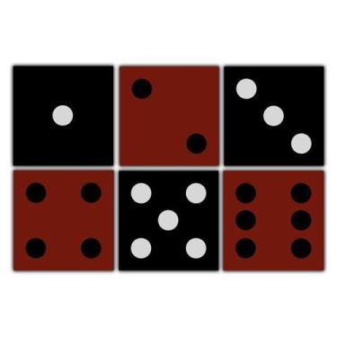 Imagem de Conjunto Porta Copos com 6 unidades (2 em 1) com Imã - Dado - Formaliv