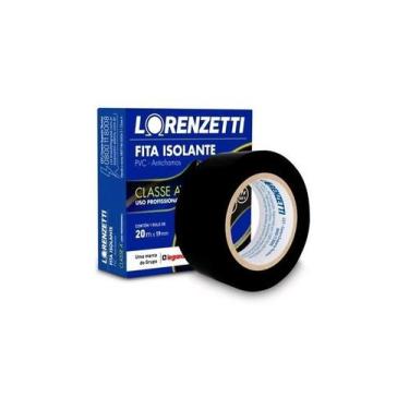 Imagem de Fita isolante 19mmx20m preta ag-20mat lorenzetti