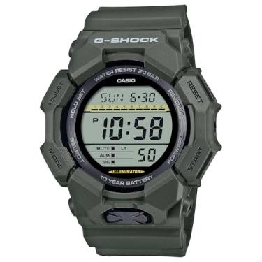 Imagem de Casio Relógio digital G-Shock Olive Green com bateria de 10 anos GD-010-3, Verde