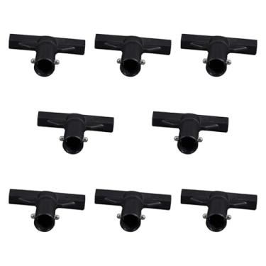 Imagem de oshhni 8x Trampoline T Tubo conector do tubo Tampa final Tampa de protetor leve Conexão Tampolim Capas de pólo para o treino do jardim do parque