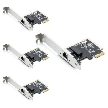 Imagem de 10Gtek Placa de rede de 1 Gb/s com uma porta RJ45, suporta Windows 7/8/8.1/10/11/Vista, Servers 2012/2008 R2, Linux, Mac OS, pacote com 4