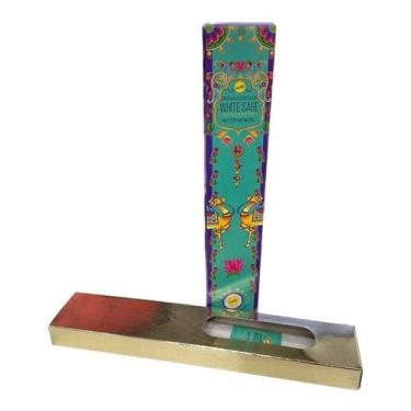 Imagem de Incenso Indian Heritage Sálvia Branca Massala Cx com 8 Var - Lua Místi