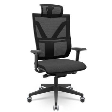 Imagem de Cadeira Darix X Slider Braços 3d PU Plaxmetal Nacional Revestida, Poli