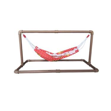 Imagem de Suporte para Rede pet rede de dormir Pequena e Média gato cachorro e o