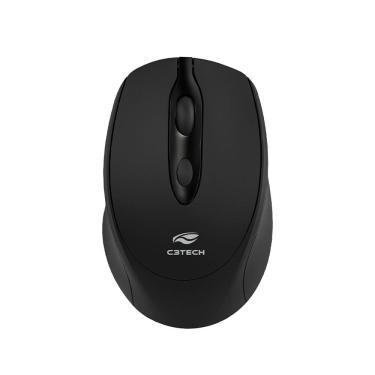 Imagem de Mouse Sem Fio C3Tech M-BT30BK Recarregável Dual Mode Bluetooth e 2.4GHz - Preto