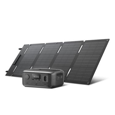 Imagem de EF ECOFLOW Gerador Solar RIVER 3 120V com 45 W Painel Solar, Bateria LiFePO4 230 Wh, UPS <20 ms, Estação de Energia Portátil de Carregamento Rápido em 1H para Uso ao Ar Livre, em Camping ou em RVs