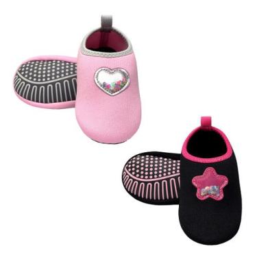 Imagem de Kit Sapatilha Infantil Antiderrapante Magicc Kids S109 S112, 25/26