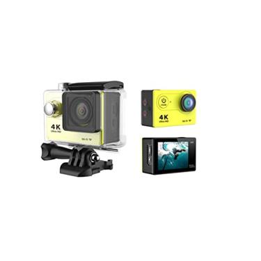 Imagem de Câmera de ação esportiva sem fio WiFi mini câmera inteligente de alta definição externa à prova d'água 4K Sports DV Time Lapse (Cor: Amarelo Tamanho: Médio)