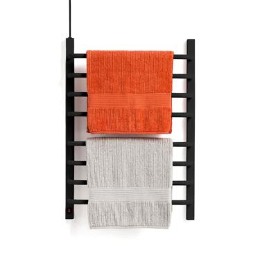 Imagem de Toalheiro Térmico Grande Preto 110v Fio Superior Esquerdo