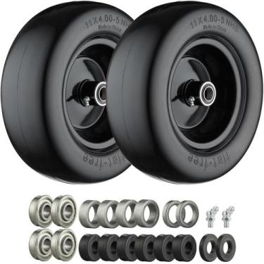 Imagem de Pneus para cortador de grama Cubesprings 11x4.00-5 Flat Free, pacote c