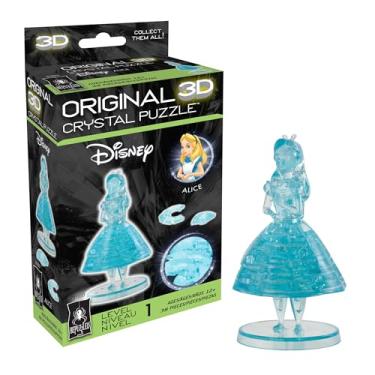 Imagem de BePuzzled Original 3D Crystal Jigsaw Puzzle - Disney Alice in Wonderland Brain Teaser, Fun Decoration for Kids Age 12 and Up, 38 Pieces (Level 1)