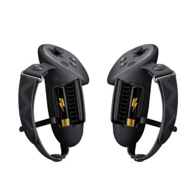 Imagem de AMVR Upgraded Controller Grips Cover Compatible with Meta/Oculus Quest 3 Accessories, with Battery Opening Cover and Knuckle Straps Protector(Not for Charging Dock)