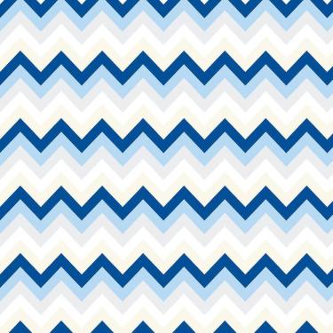 Imagem de Kit 4 Rolos Papel De Parede Adesivo Chevron Azul Branco 3,0M