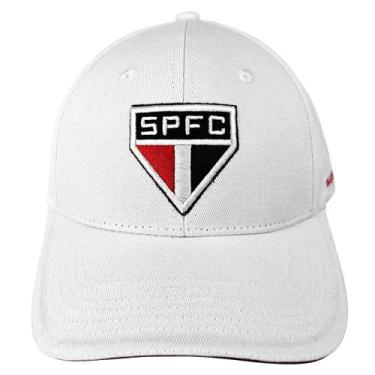 Imagem de Bone Sao Paulo Bordado Original Licenciado Aba Curva - Supercap, Branc