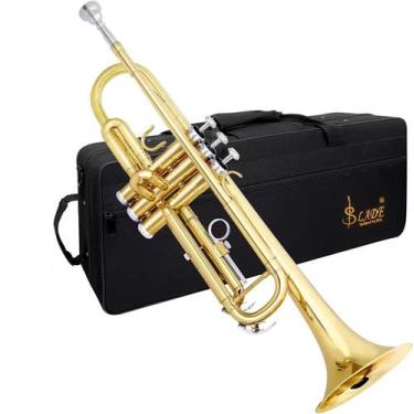 Imagem de Trompete Slade dourado Sib com acessórios