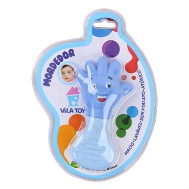 Imagem de Mordedor Vila Toy Mãozinha - Azul