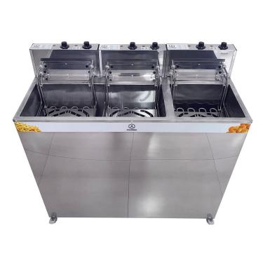 Imagem de Fritadeira Elétrica água E óleo Jl Colombo Gabinete 2 Cubas 36 Litros E 18 Litros 5000w...