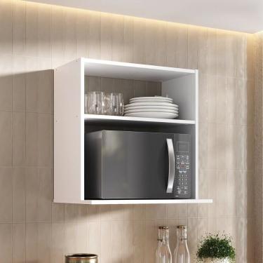 Imagem de Suporte Nicho Dante Para Micro-ondas Forno Elétrico Cozinha Branco Branco