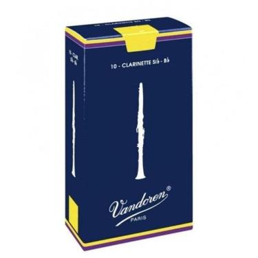 Imagem de Palheta Tradicional Para Clarinete Sib 3 Vandoren Cr103 - Cx 10