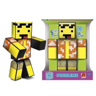 Imagem de Boneco YouTuber Mel Minecraft Articulado Turma do Problems 25cm e 35cm