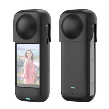Imagem de PULUZ Capa Protetora Completa Para Insta 360 X4, À Prova De Poeira, Corpo Inteiro, Silicone Macio Com Tampa Lente Acessórios Câmera Ação Insta360