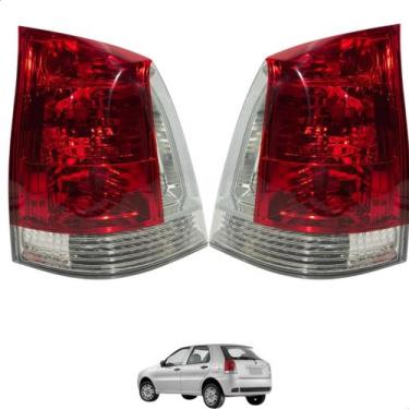 Imagem de Par lanterna traseira fiat palio 2007 2008 2009 2010 a 2015 - HT