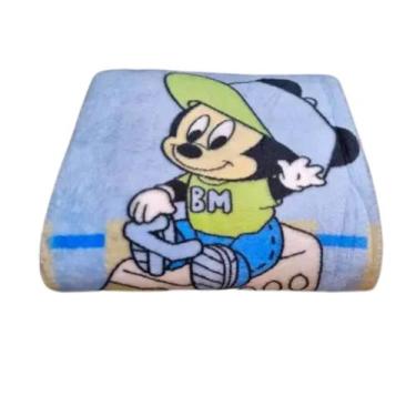Imagem de Manta Berço Bebe Baby Microfibra Jolitex Premium Aveludada, Mickey Tre