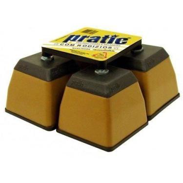 Imagem de Pé Geladeira/fogão/freezer Plastico Caramelo - Até 380k - Pratic