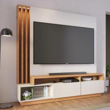 Imagem de Home Theater 2 Portas Basculantes com Led Humaitá - Colibri, Off White