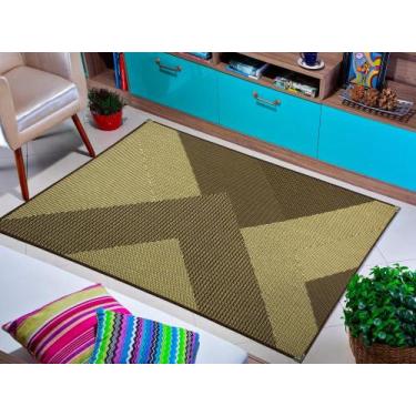 Imagem de Tapete 150 x 200 decorativo sisal sem pelo não escorrega sala quarto e