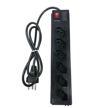 Imagem de Filtro De Linha Com Protetor De Tensão Pe 6 Tomadas Com Fio